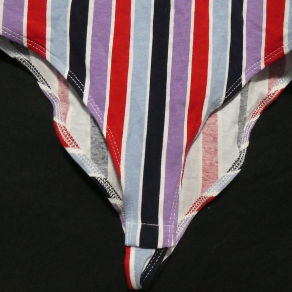 BLUENOTES medium striped bodysuit BNWOT - Picture 7 of 15